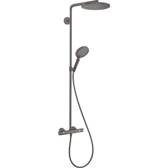 Sprchový systém Hansgrohe Raindance S s termostatickou baterií kartáčovaný černý chrom 28823340