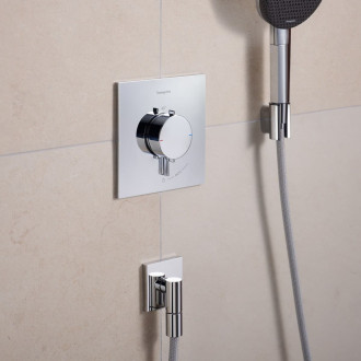 Podomítkový vývod Hansgrohe FixFit Fine E se zpětným ventilem chrom 28883000