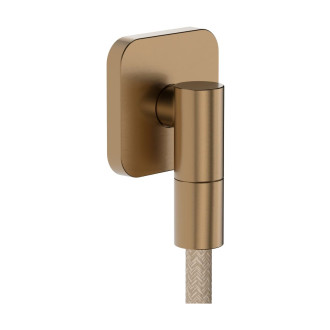 Podomítkový vývod Hansgrohe FixFit Fine Q se zpětným ventilem kartáčovaný bronz 28884140