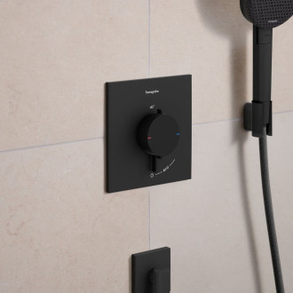 Sprchová baterie Hansgrohe Ecostat Comfort E bez podomítkového tělesa matná černá 33710670