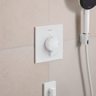 Sprchová baterie Hansgrohe Ecostat Comfort E bez podomítkového tělesa matná bílá 33710700
