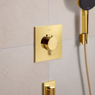 Sprchová baterie Hansgrohe Ecostat Comfort E bez podomítkového tělesa leštěný vzhled zlata 33710990