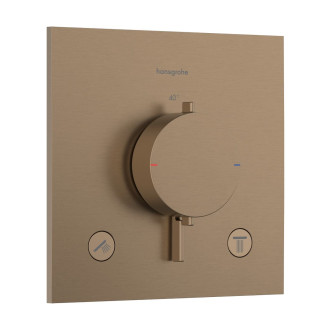 Sprchová a vanová baterie Hansgrohe Ecostat Comfort E bez podomítkového tělesa kartáčovaný bronz 33711140