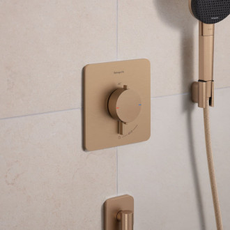 Sprchová baterie Hansgrohe Ecostat Comfort Q bez podomítkového tělesa kartáčovaný bronz 33712140