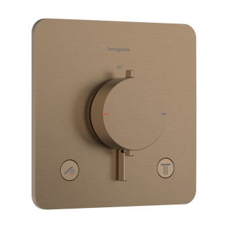 Sprchová a vanová baterie Hansgrohe Ecostat Comfort Q bez podomítkového tělesa kartáčovaný bronz 33713140