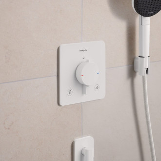 Sprchová a vanová baterie Hansgrohe Ecostat Comfort Q bez podomítkového tělesa matná bílá 33713700