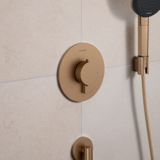 Sprchová baterie Hansgrohe Ecostat Comfort S bez podomítkového tělesa kartáčovaný bronz 33714140