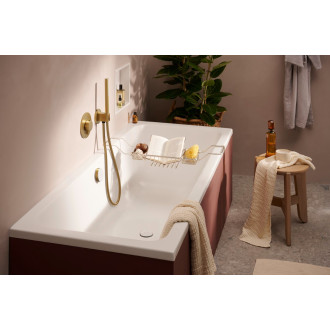 Sprchová a vanová baterie Hansgrohe Ecostat Comfort S bez podomítkového tělesa kartáčovaný bronz 33718140