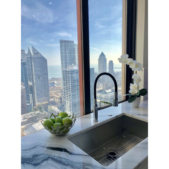 RAV SLEZÁK ZAMBEZI Baterie dřezová stojánková se sprchou a hadicí - výška 460 mm ZA017.5