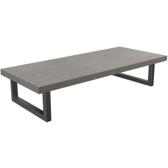 CERANO - Koupelnová deska pod umyvadlo Navira - 36 mm + konzole pod desku - betonově šedá - 60 cm