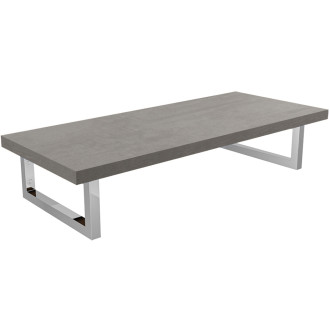 CERANO - Koupelnová deska pod umyvadlo Navira - 36 mm + konzole pod desku - betonově šedá - 60 cm