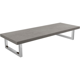 CERANO - Koupelnová deska pod umyvadlo Navira - 36 mm + konzole pod desku - betonově šedá - 80 cm