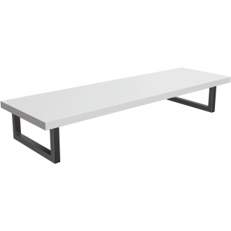 CERANO - Koupelnová deska pod umyvadlo Navira - 36 mm + konzole pod desku - bílá matná - 100 cm