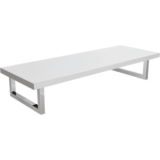 CERANO - Koupelnová deska pod umyvadlo Navira - 36 mm + konzole pod desku - bílá matná - 80 cm