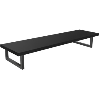 CERANO - Koupelnová deska pod umyvadlo Navira - 36 mm + konzole pod desku - černá matná - 120 cm