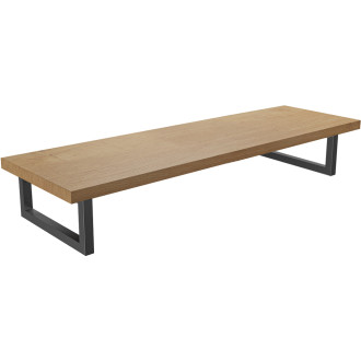 CERANO - Koupelnová deska pod umyvadlo Navira - 36 mm + konzole pod desku - dub medový - 100 cm