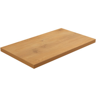 CERANO - Koupelnová deska pod umyvadlo Navira - 36 mm + konzole pod desku - dub medový - 60 cm