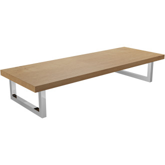 CERANO - Koupelnová deska pod umyvadlo Navira - 36 mm + konzole pod desku - dub medový - 80 cm