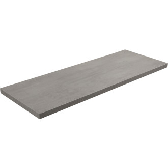 CERANO - Koupelnová deska pod umyvadlo Navira - 36 mm + konzole pod desku - betonově šedá - 100 cm