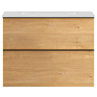 CERANO - Koupelnová skříňka pod umyvadlo Velora - dub medový - 60x49,8x46 cm