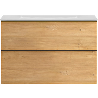 CERANO - Koupelnová skříňka pod umyvadlo Velora - dub medový - 70x49,8x46 cm