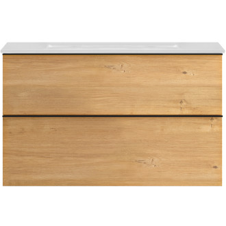 CERANO - Koupelnová skříňka pod umyvadlo Velora - dub medový - 80x49,8x46 cm