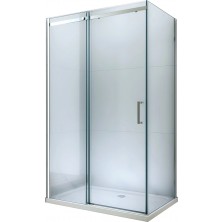 Mexen Omega výsuvný sprchový kout 100 x 80 cm, transparentní, chrom - 825-100-080-01-00