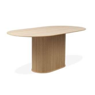 Jídelní stůl Unique Furniture NOLA 95x180 cm hnědý dřevo 48302780