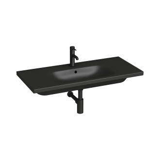 Nábytkové umyvadlo Jika MIo-N 100x45 cm černá mat otvor pro baterii uprostřed H8147137161041