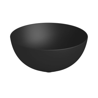Umyvadlo na desku Jika Astra 36x36 cm černá mat bez otvoru pro baterii, bez přepadu H8183657161121