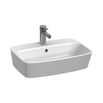 Umyvadlo na desku Jika Lyra Plus 55x40 cm mat otvor pro baterii uprostřed H8183827571041