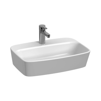 Umyvadlo na desku Jika Lyra Plus 55x40 cm mat bez otvoru pro baterii, bez přepadu H8183827571121