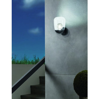 Nástěnná lampa Eglo DONATORI plast/hliník černá 98701