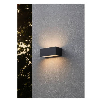 Nástěnná lampa Eglo SPONGANO hliník černá 900885