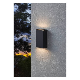 Nástěnná lampa Eglo SPONGANO hliník černá 900886