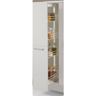 Kuchyňská linka se spotřebiči, dřezem a dřezovou baterií Naturel 290x60x92 cm mat světle šedá 659PKW5290GAL
