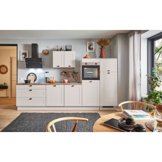 Kuchyňská linka se spotřebiči, dřezem a dřezovou baterií Naturel 320x60x92 cm mat matná kašmírově šedá 680PKW5320G2R