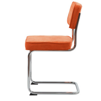Jídelní židle Unique Furniture RUPERT oranžová látka 37285106