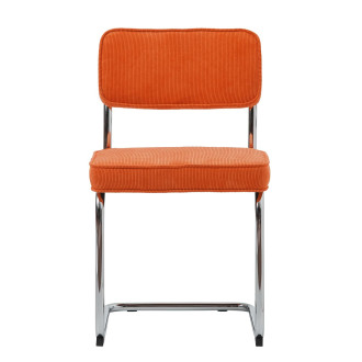 Jídelní židle Unique Furniture RUPERT oranžová látka 37285106