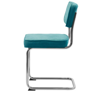 Jídelní židle Unique Furniture RUPERT modrá látka 37285105