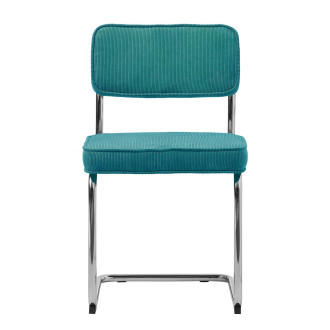 Jídelní židle Unique Furniture RUPERT modrá látka 37285105