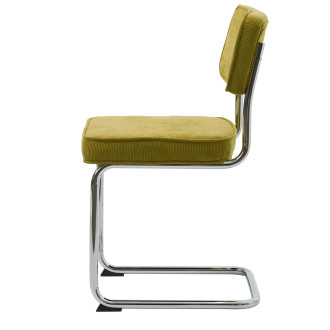 Jídelní židle Unique Furniture RUPERT žlutá látka 37285104