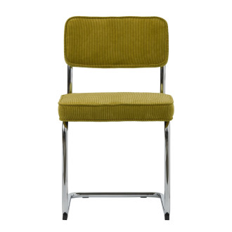 Jídelní židle Unique Furniture RUPERT žlutá látka 37285104