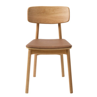 Jídelní židle Unique Furniture LIVO hnědá dřevo 38444203
