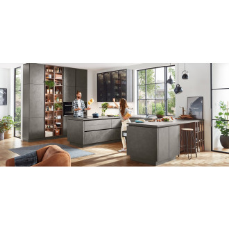 Vzorek kuchyňských dvířek Naturel Rebeca 839, Beton terra šedý imitace VZOREKREBECA839