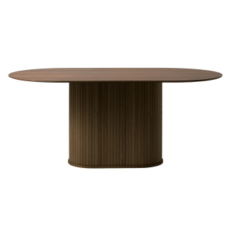 Jídelní stůl Unique Furniture NOLA 95x180 cm hnědý dřevo 48302932