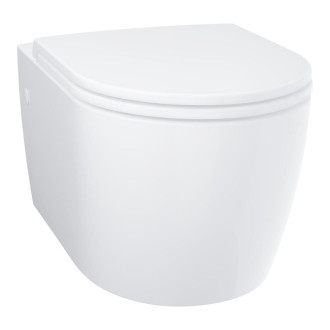 Wc s prkénkem softclose závěsné Grohe Start Round Ceramic alpská bílá 103848SH00