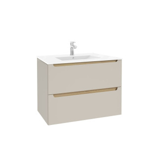 Koupelnová skříňka s umyvadlem Naturel Stilla 80x60x45 cm kašmír mat STILLADK08057U1