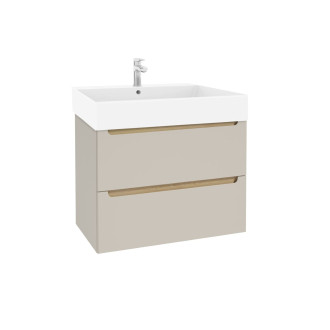 Koupelnová skříňka s umyvadlem Naturel Stilla 80x60x45 cm kašmír mat STILLADK08057U2