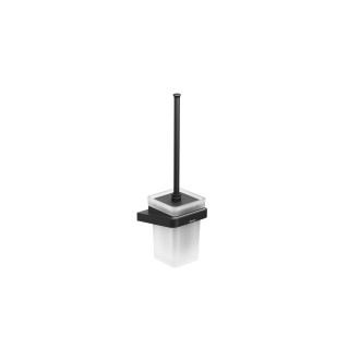 Ravak TD 410.20 Držák s nádobkou a WC štětkou, black X07P566